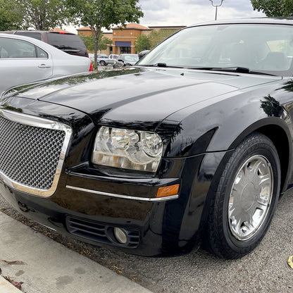 Ronnin - Fits 2005-2010 Chrysler 300 Factory Replacement Halogen Headlights Assembly Pair | Chrome