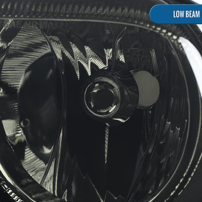 Ronnin - Fits 2005-2010 Chrysler 300 Factory Replacement Halogen Headlights Assembly Pair | Smoke