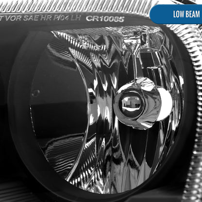 Ronnin - Fits 2005-2010 Chrysler 300 Factory Replacement Halogen Headlights Assembly Pair | Black