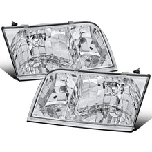 Ronnin - Fits 1998-2011 Ford Crown Victoria Factory Replacement Halogen Headlights Assembly Pair | Chrome