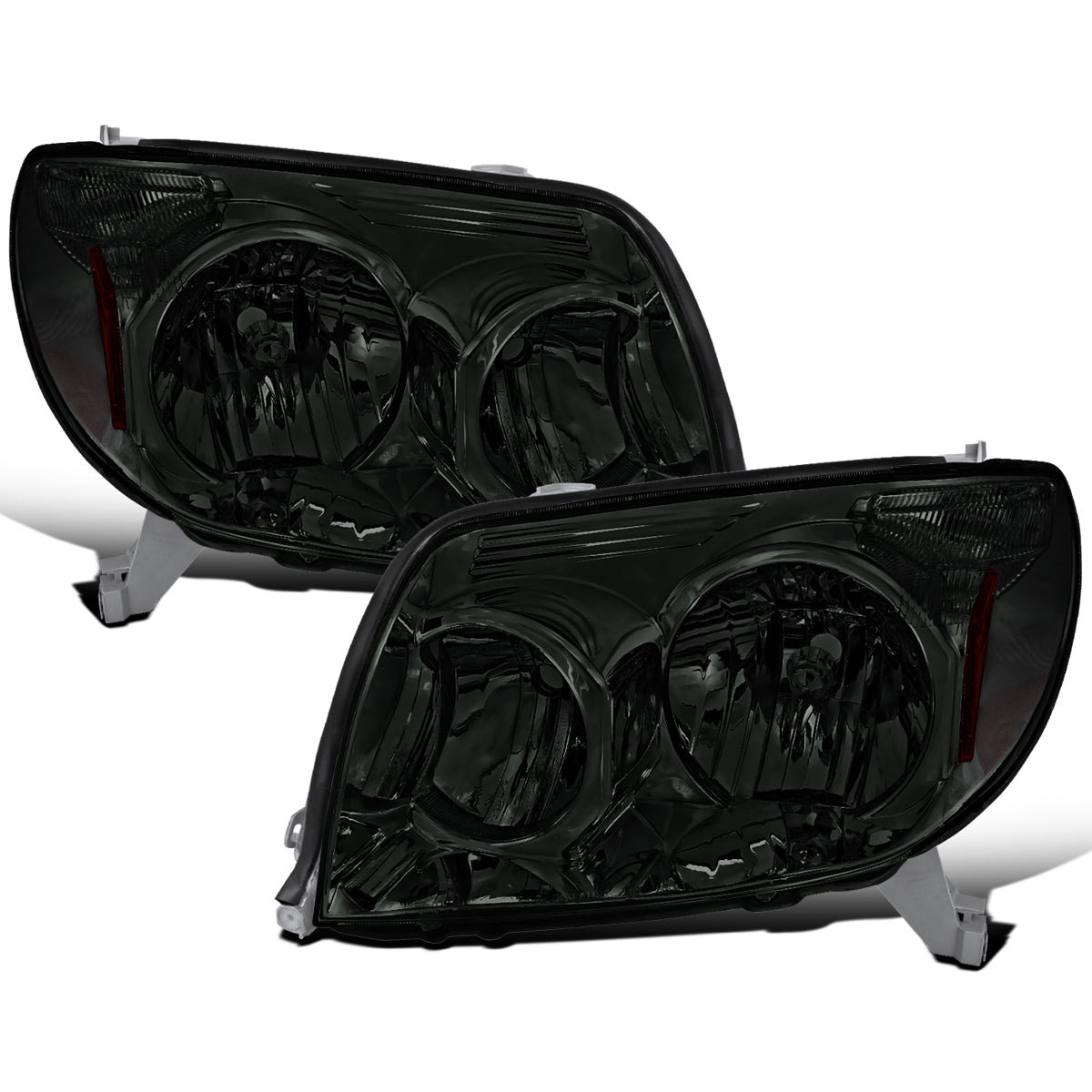 Ronnin - Conjunto de faros de repuesto originales para Toyota 4Runner 2003-2005 | Ahumado