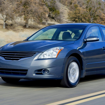 Ronnin - Compatible con Nissan Altima Sedan 2010-2012 | Par de faros delanteros halógenos de repuesto | Cromado | Lado del conductor