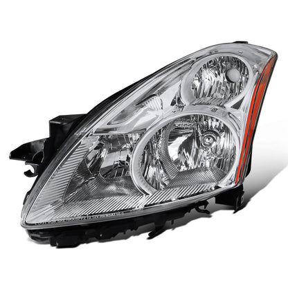 Ronnin - Fits 2010-2012 Nissan Altima Sedan Factory Replacement Halogen Headlights Assembly Pair | Chrome | Driver Side