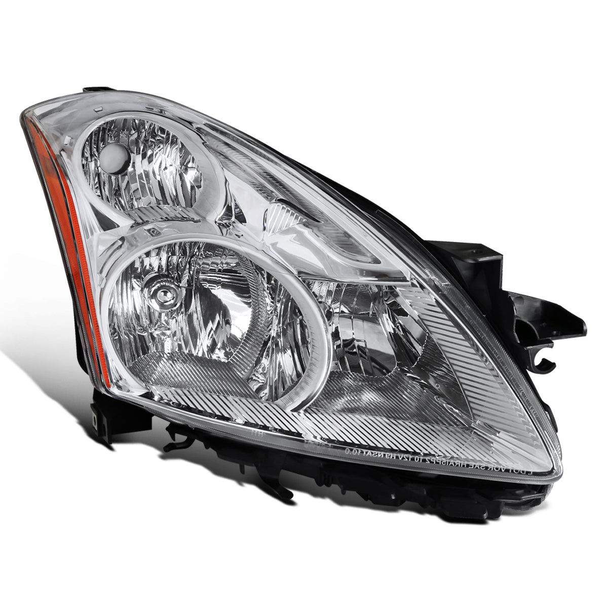 Ronnin - Fits 2010-2012 Nissan Altima Sedan Factory Replacement Halogen Headlights Assembly Pair | Chrome | Passenger Side