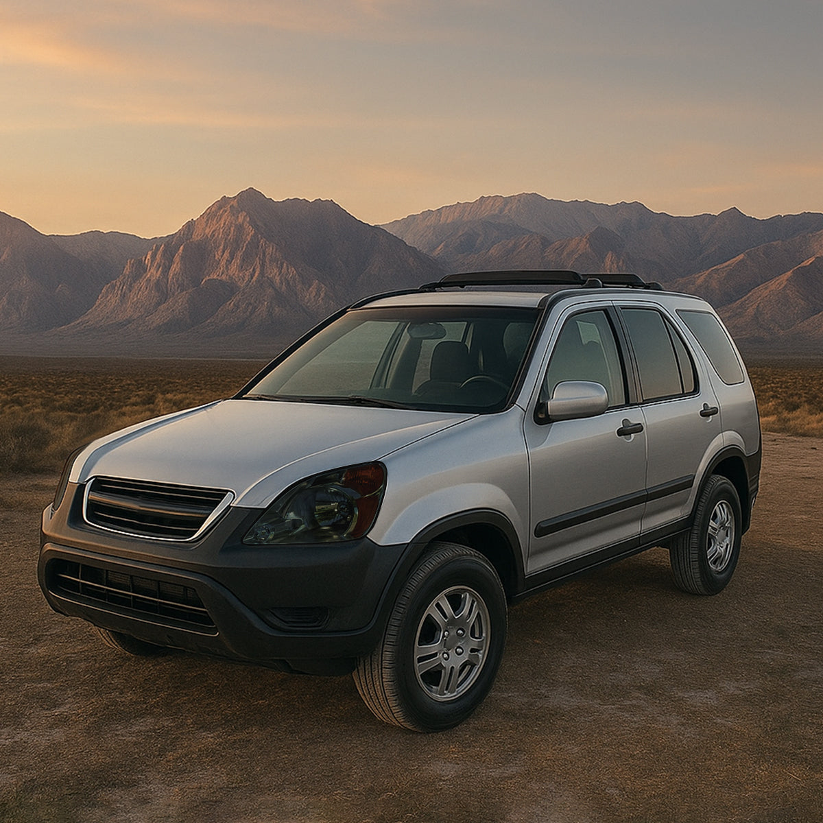 Ronnin - Compatible con Honda CR-V 2002-2004 Par de Conjuntos de Faros Delanteros de Halógeno de Repuesto | Ahumado