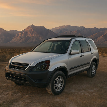 Ronnin - Compatible con Honda CR-V 2002-2004 Par de Conjuntos de Faros Delanteros de Halógeno de Repuesto | Ahumado