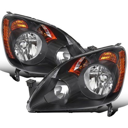 Ronnin - Faros de repuesto para Honda CR-V 2005-2006 de fabricación japonesa | Par | Negro