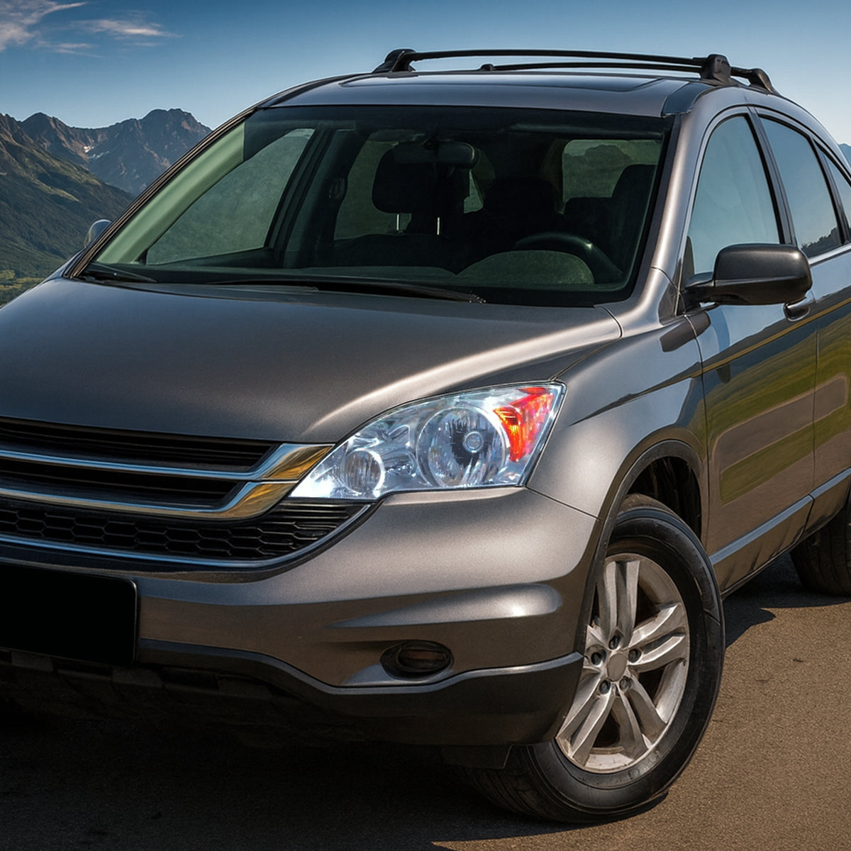 Ronnin - Conjunto de faros halógenos de reemplazo de fábrica para Honda CR-V 2007-2011 (Par) | Cromo