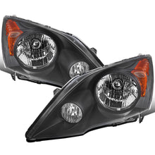 2007-2011 Honda CR-V  Replacement Halogen Headlights Assembly Pair | Black