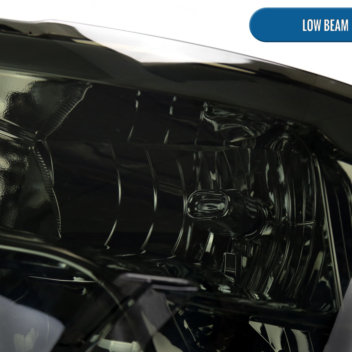 Ronnin - Fits 2009-2018 Ram 1500 2500 3500 2019-2024 Ram 1500 Classic Factory Replacement Upgraded LED Running Lights Headlights Assembly Pair | Smoke