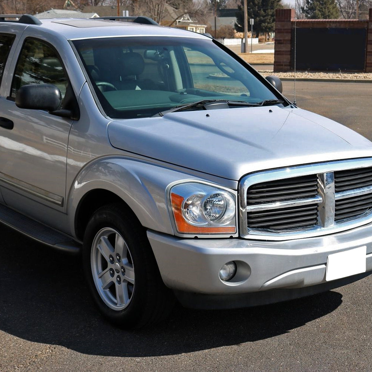 Ronnin - Fits 2004-2006 Dodge Durango Headlights Assembly Head Lamps Factory Replacement Pair | Chrome