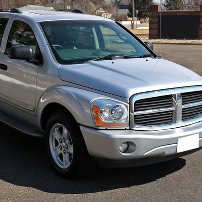 Ronnin - Fits 2004-2006 Dodge Durango Headlights Assembly Head Lamps Factory Replacement Pair | Chrome