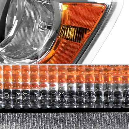 Ronnin - Fits 2004-2006 Dodge Durango Headlights Assembly Head Lamps Factory Replacement Pair | Chrome