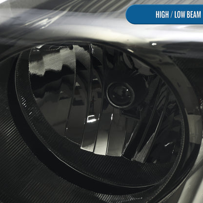 Ronnin - Fits 2004-2006 Dodge Durango Headlights Assembly Head Lamps Factory Replacement Pair | Smoke