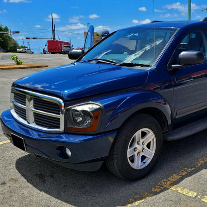 Ronnin - Fits 2004-2006 Dodge Durango Headlights Assembly Head Lamps Factory Replacement Pair | Smoke