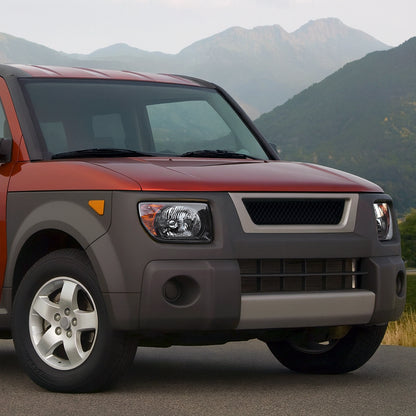 Ronnin - Compatible con Honda Element 2003-2008 Par de faros delanteros de repuesto | Negro