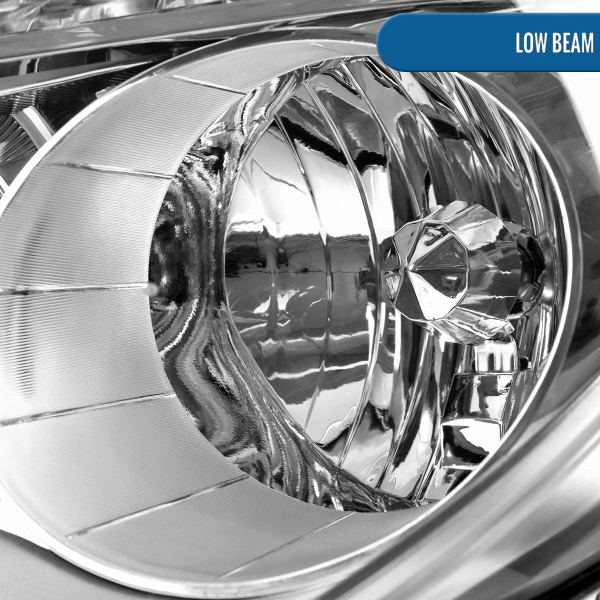 Ronnin - Fits 2010-2015 Chevy Equinox LT LS Factory Replacement Halogen Headlights Assembly | Chrome | Right Passenger Side