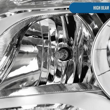 Ronnin - Fits 2010-2015 Chevy Equinox LT LS Factory Replacement Halogen Headlights Assembly Pair | Chrome