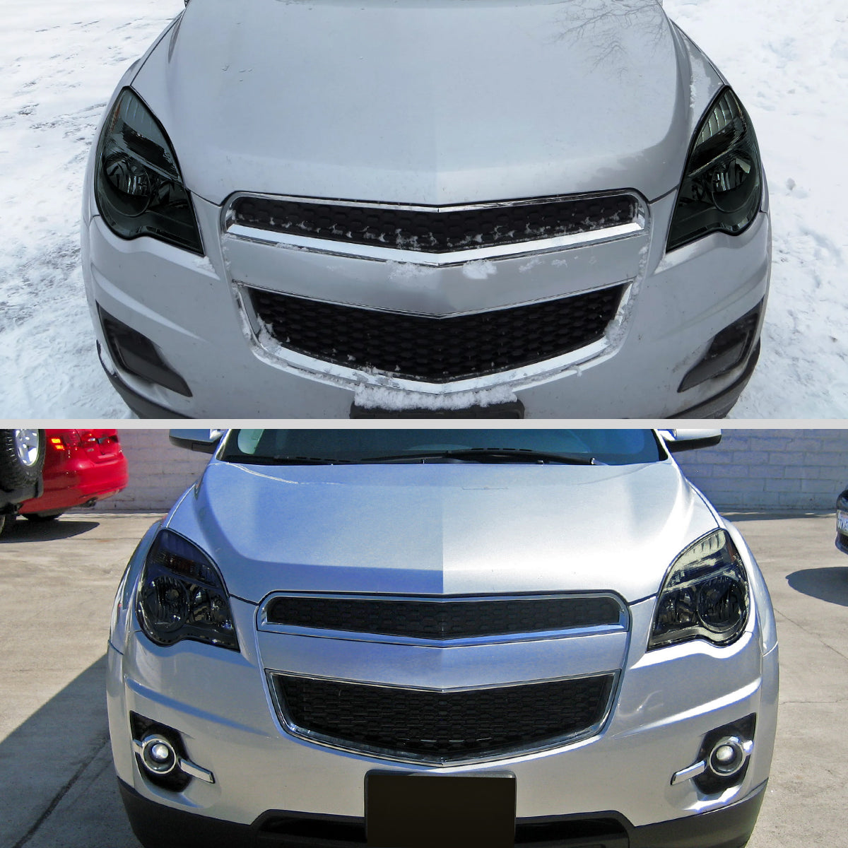 Ronnin - Fits 2010-2015 Chevy Equinox LT LS Factory Replacement Halogen Headlights Assembly Pair | Smoke