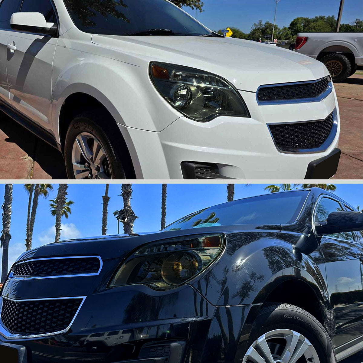 Ronnin - Fits 2010-2015 Chevy Equinox LT LS Factory Replacement Halogen Headlights Assembly Pair | Smoke