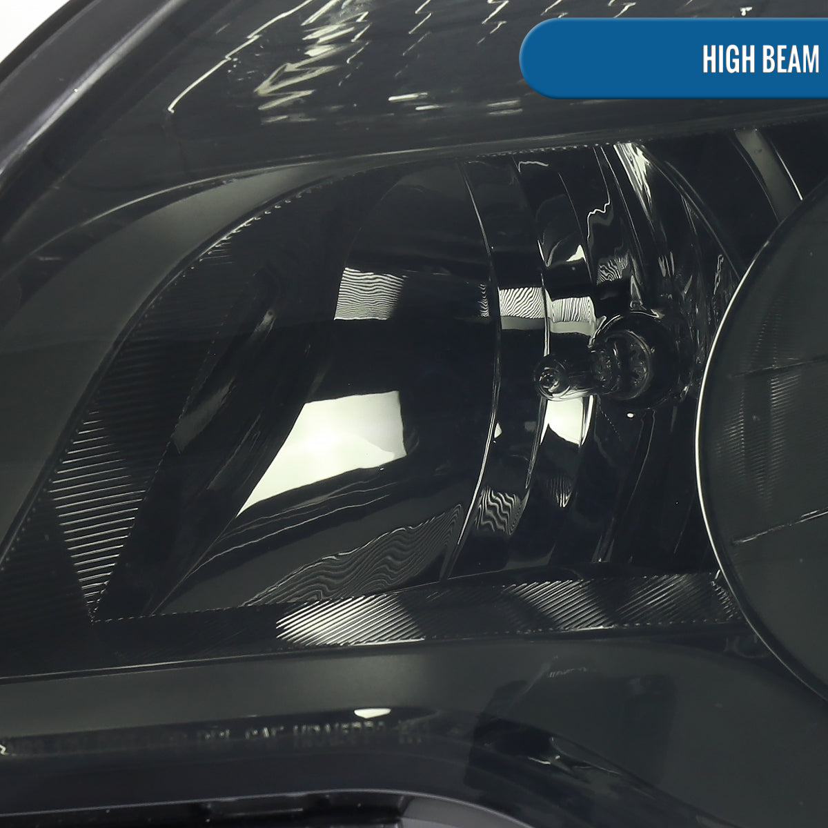 Ronnin - Fits 2010-2015 Chevy Equinox LT LS Factory Replacement Halogen Headlights Assembly Pair | Smoke