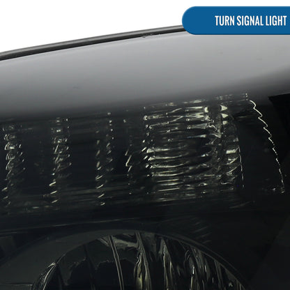 Ronnin - Fits 2010-2015 Chevy Equinox LT LS Factory Replacement Halogen Headlights Assembly Pair | Smoke