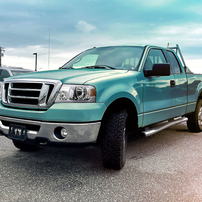 Ronnin - Fits 2004-2008 Ford F150 2006-2008 Lincoln Mark LT Headlights Assembly LED Tube Parking Lamps Replacement Pair | Chrome