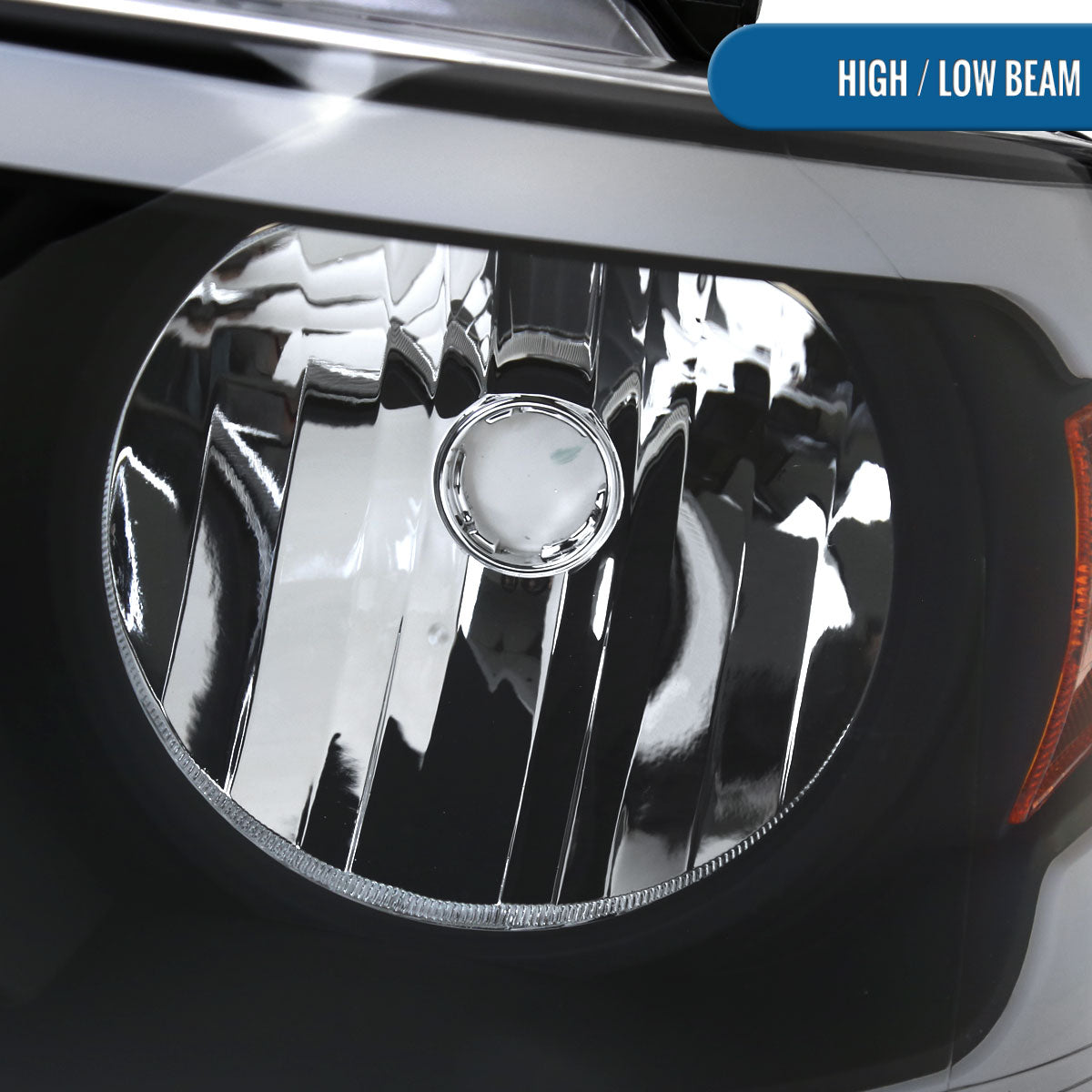 Ronnin - Fits 2004-2008 Ford F150 2006-2008 Lincoln Mark LT  Headlights Assembly LED Tube Parking Lamps Replacement Pair | Black