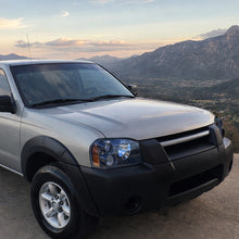 Ronnin - Fits 2001-2004 Nissan Frontier Halogen Headlights Assembly Factory Replacement Pair | Black