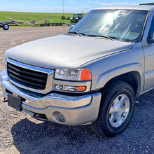 Ronnin - Fits 1999-2007 GMC Sierra 1500 2500 3500 Upgraded Replacement LED Tube Running Lights Headlights Assembly Pair | Chrome