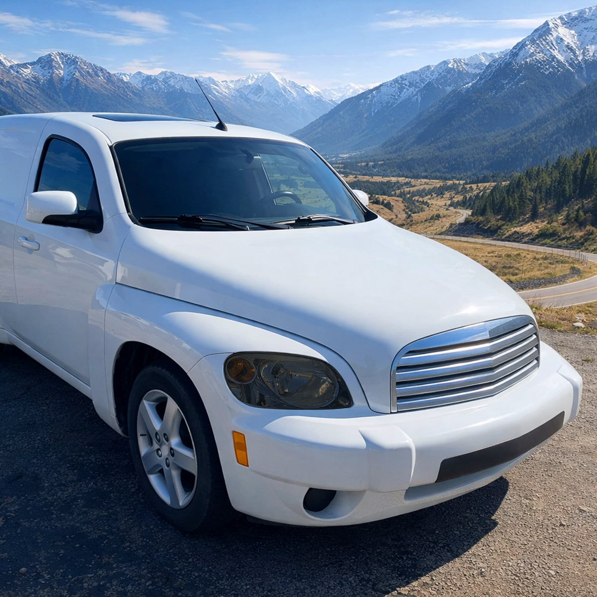 Ronnin - Se adapta a Chevy HHR 2006-2011 Par de faros delanteros de repuesto | Ahumado