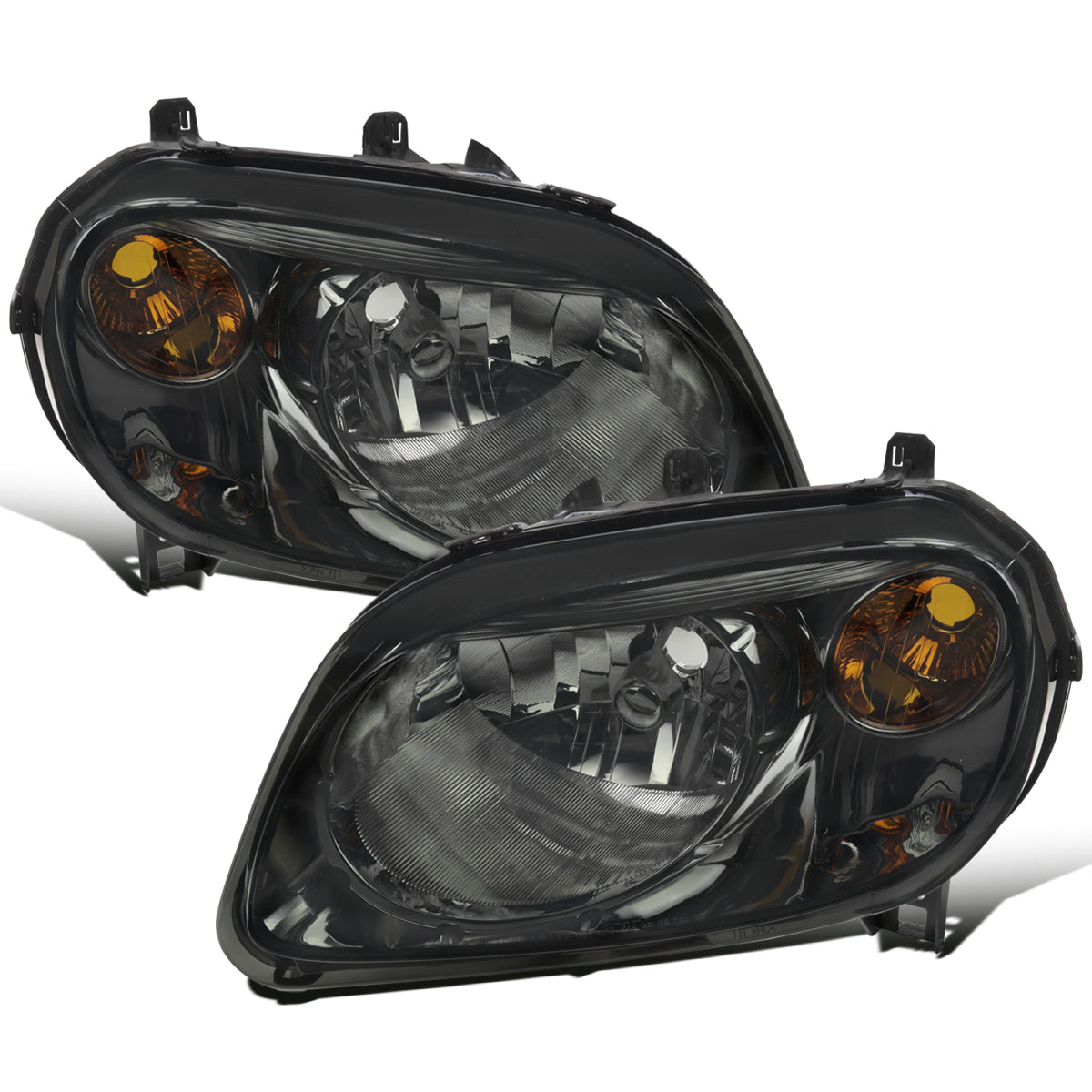 Ronnin - Se adapta a Chevy HHR 2006-2011 Par de faros delanteros de repuesto | Ahumado