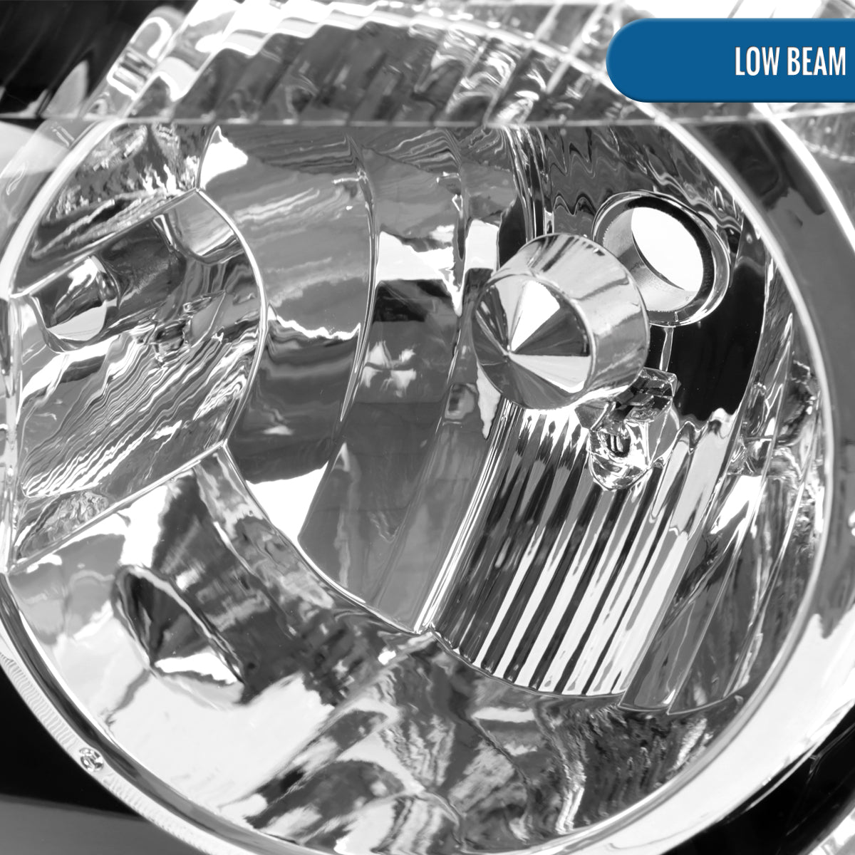 Ronnin - Fits 2001-2003 Toyota Highlander Factory Replacement Headlights Headlamp Assembly Pair | Chrome