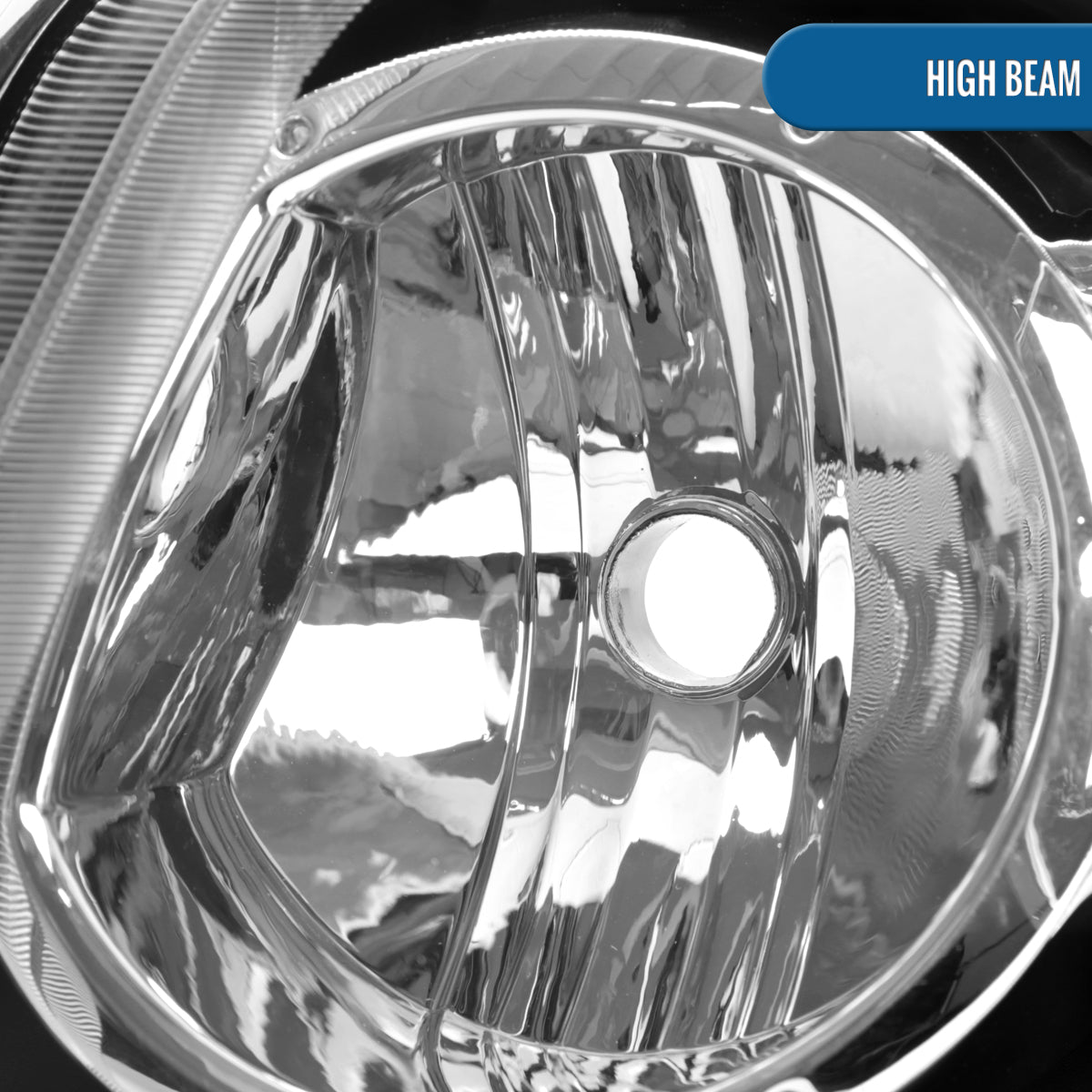 Ronnin - Fits 2001-2003 Toyota Highlander Factory Replacement Headlights Headlamp Assembly Pair | Chrome