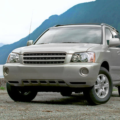Ronnin - Compatible con Toyota Highlander 2001-2003 | Par de faros delanteros de repuesto | Cromado