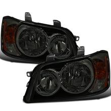 Ronnin - Fits 2001-2003 Toyota Highlander Factory Replacement Headlights Headlamp Assembly Pair | Black Smoke