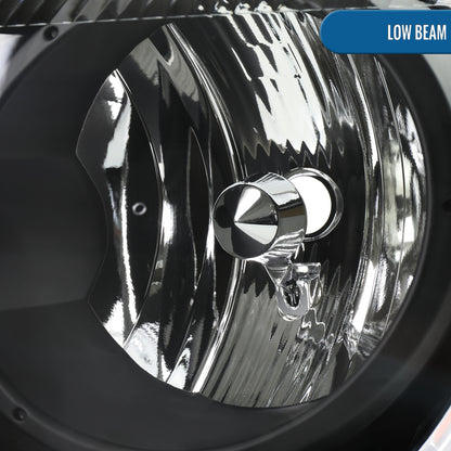 Ronnin - Fits 2001-2003 Toyota Highlander Factory Replacement Headlights Headlamp Assembly Pair | Black