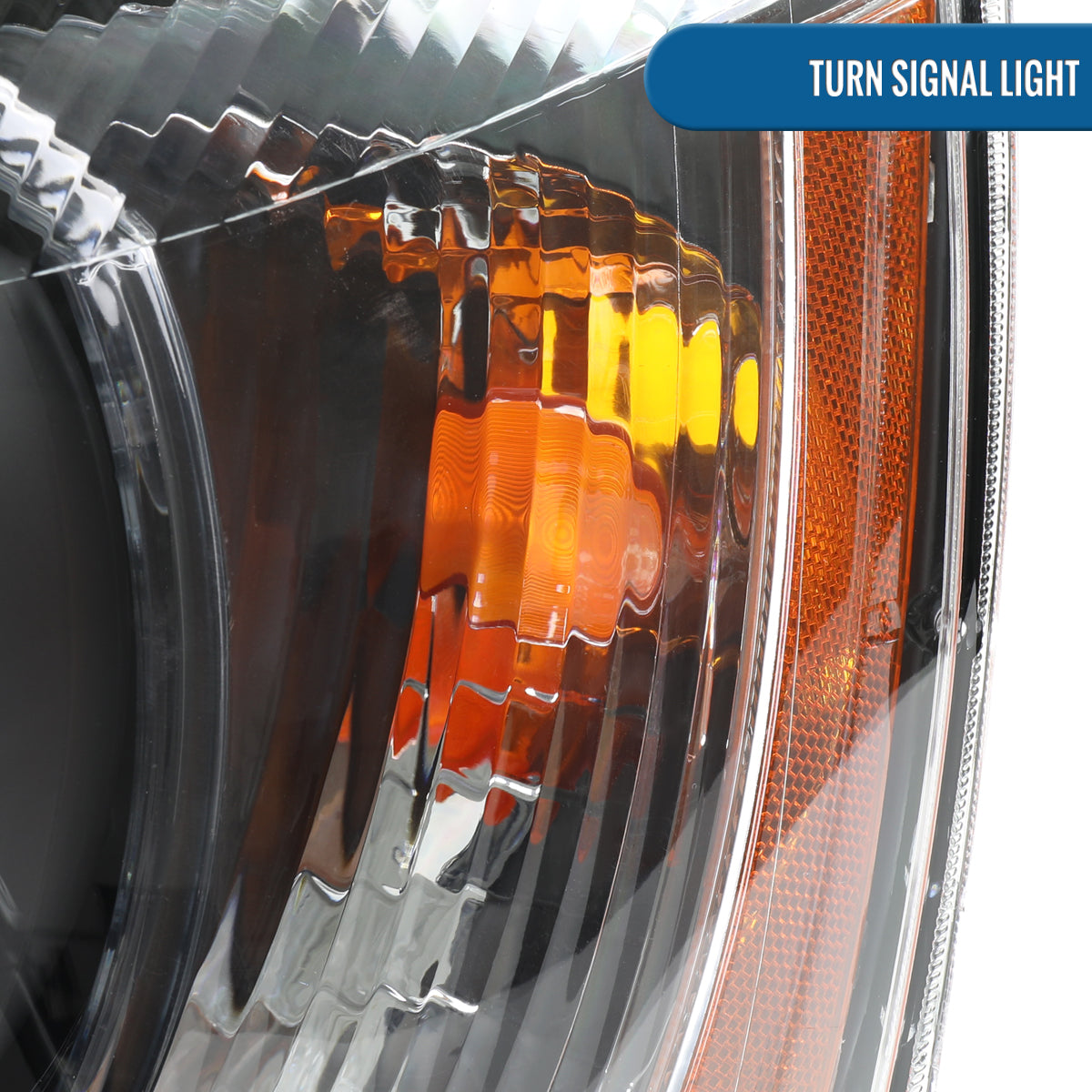 Ronnin - Fits 2001-2003 Toyota Highlander Factory Replacement Headlights Headlamp Assembly Pair | Black