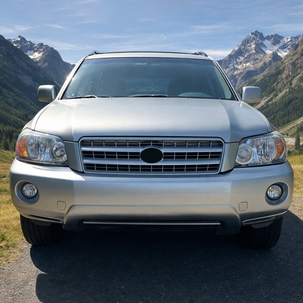 Ronnin - Compatible con Toyota Highlander 2004-2007, juego de 2 faros delanteros de repuesto | Cromado
