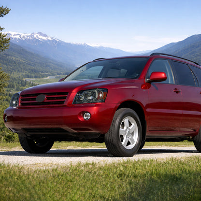 Ronnin - Compatible con Toyota Highlander 2004-2007 - Par de faros delanteros de repuesto | Ahumados