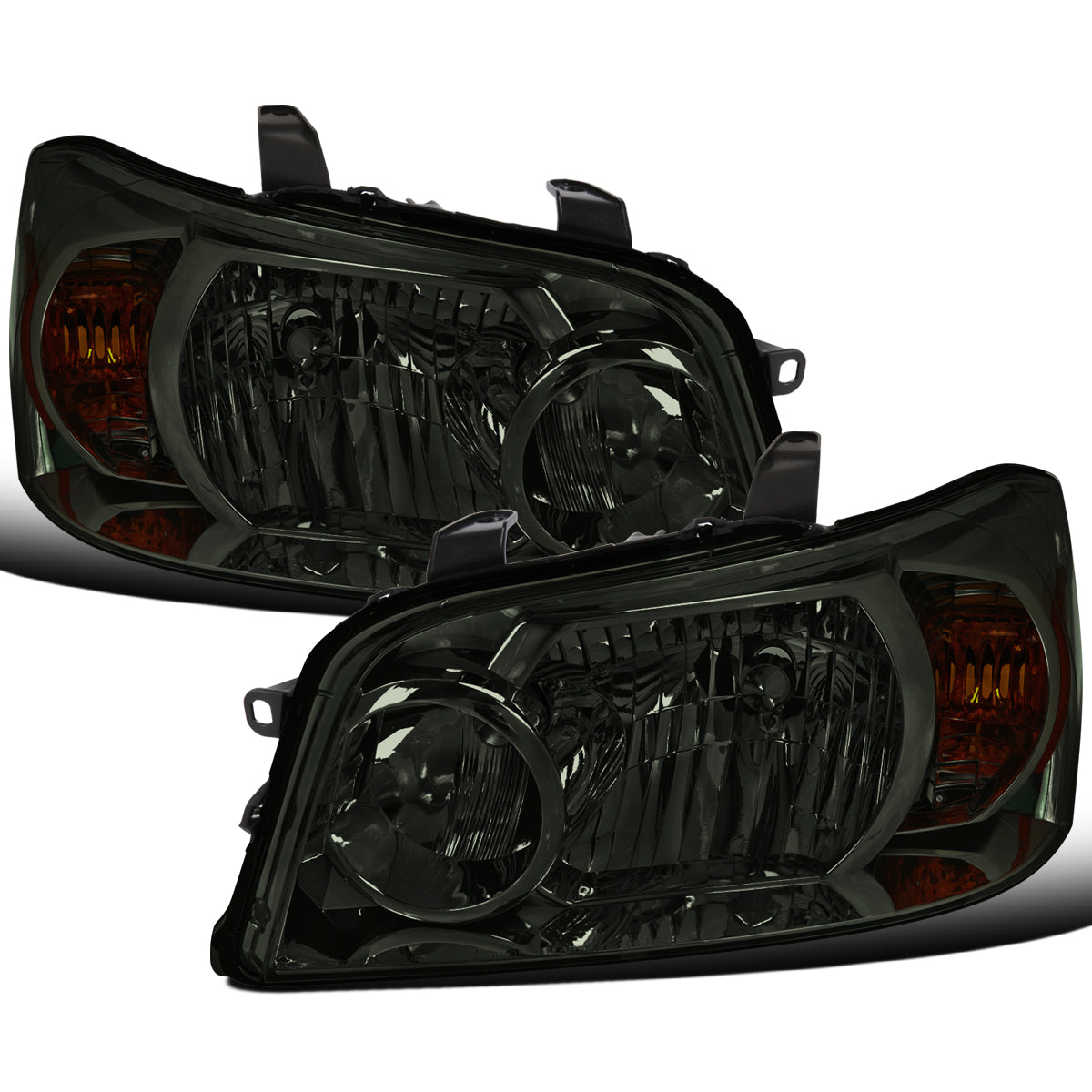 Ronnin - Compatible con Toyota Highlander 2004-2007 - Par de faros delanteros de repuesto | Ahumados