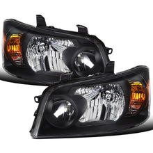 2004-2007 Toyota Highlander  Replacement Headlights Headlamp Assembly Pair | Black