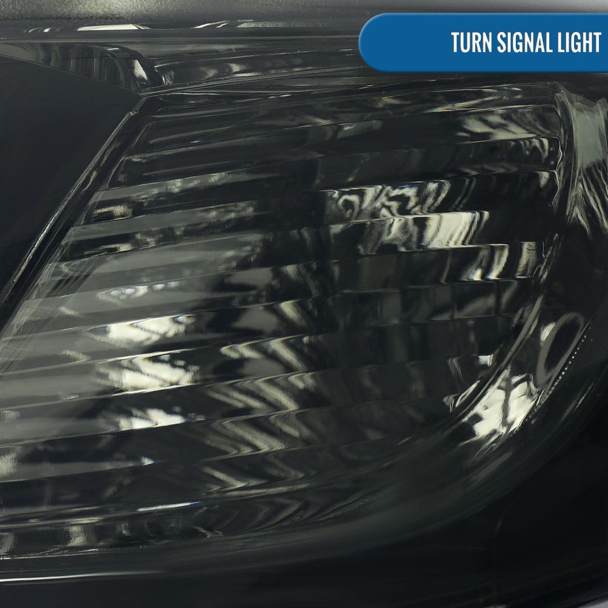 Ronnin - Fits 2008-2010 Toyota Highlander Base Limited SR5 SE Headlights Japan Built Halogen Models Replacement Pair | Smoke