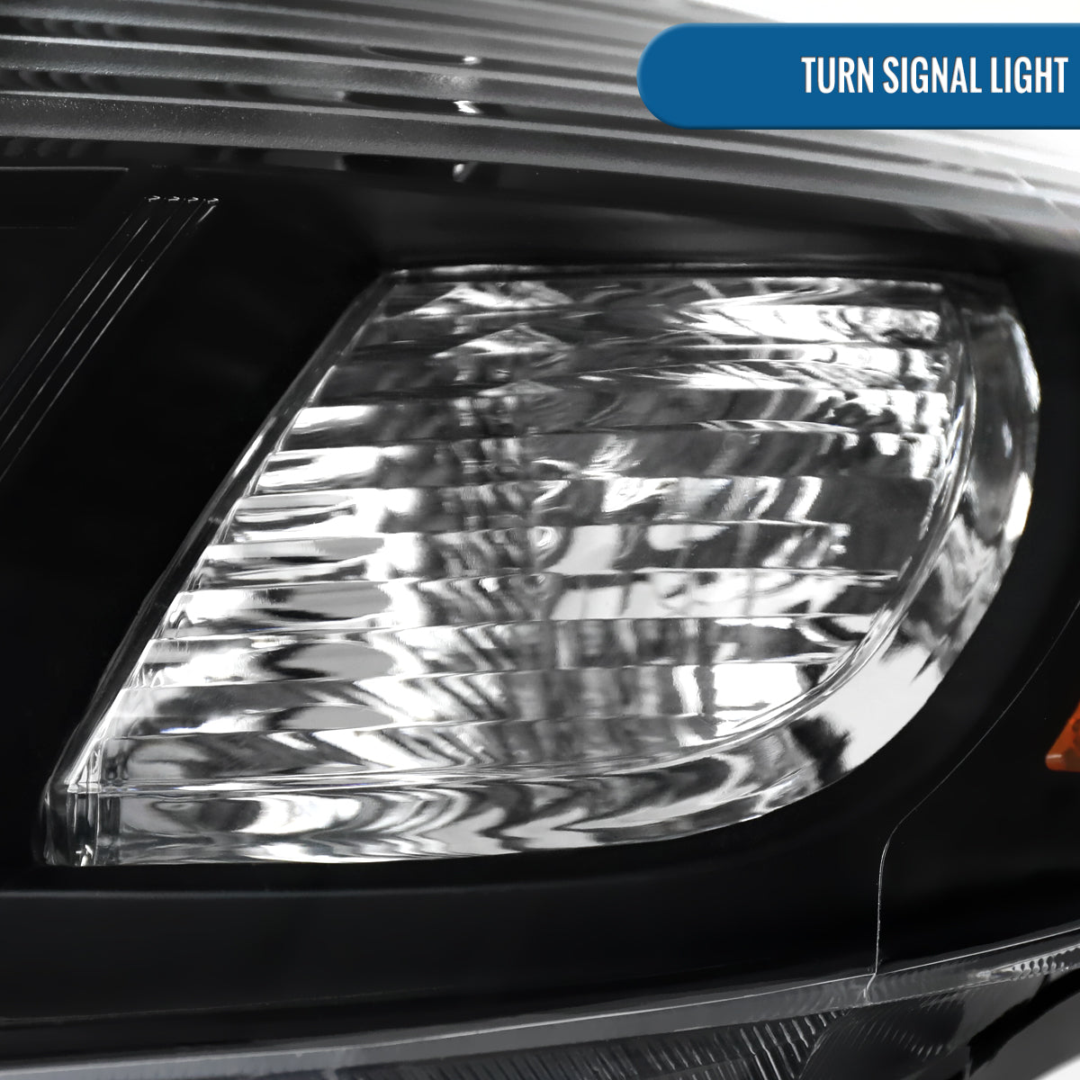 Ronnin - Fits 2008-2010 Toyota Highlander Base Limited SR5 SE Headlights Japan Built Halogen Models Replacement Pair | Black