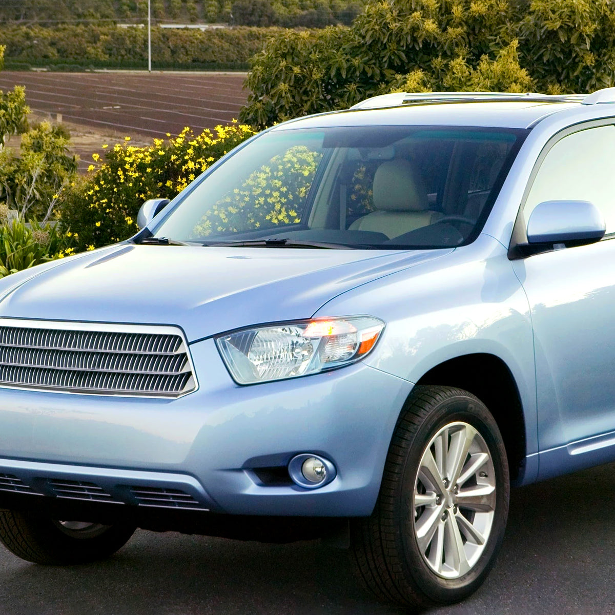 Ronnin - Fits 2008-2010 Toyota Highlander Base Limited SR5 SE Headlights Japan Built Halogen Models Replacement Pair | Chrome