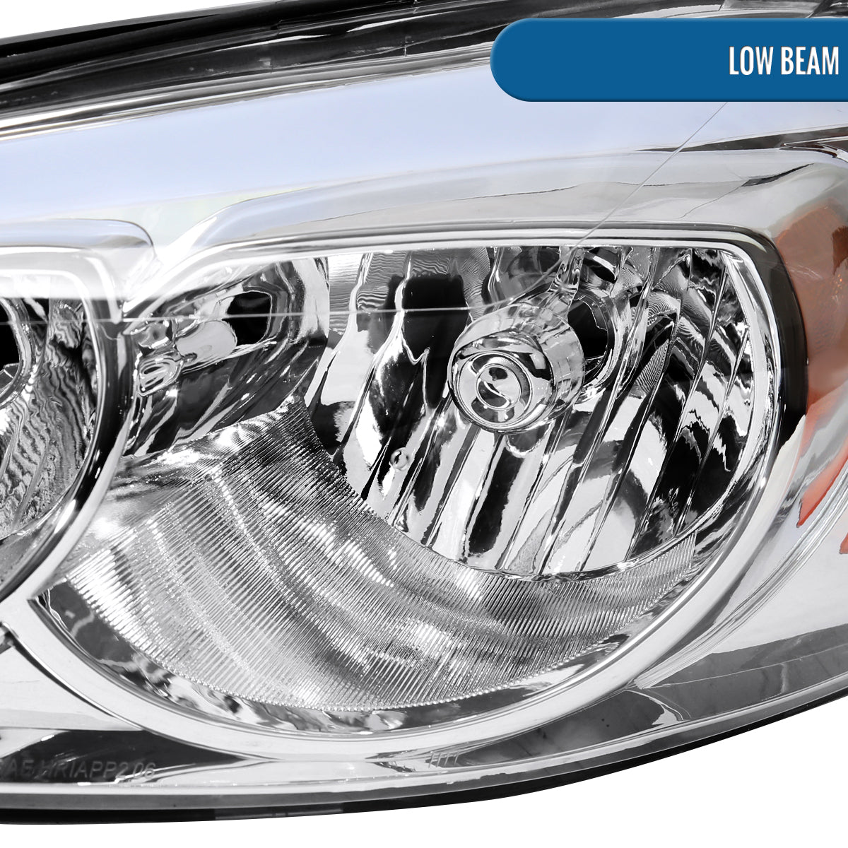 Ronnin - Fits 2006-2013 Chevy Impala 2006-2007 Monte Carlo 2014-2016 Impala Limited Upgraded Replacement LED Tube Running Lights Halogen Headlights Assembly Pair | Chrome