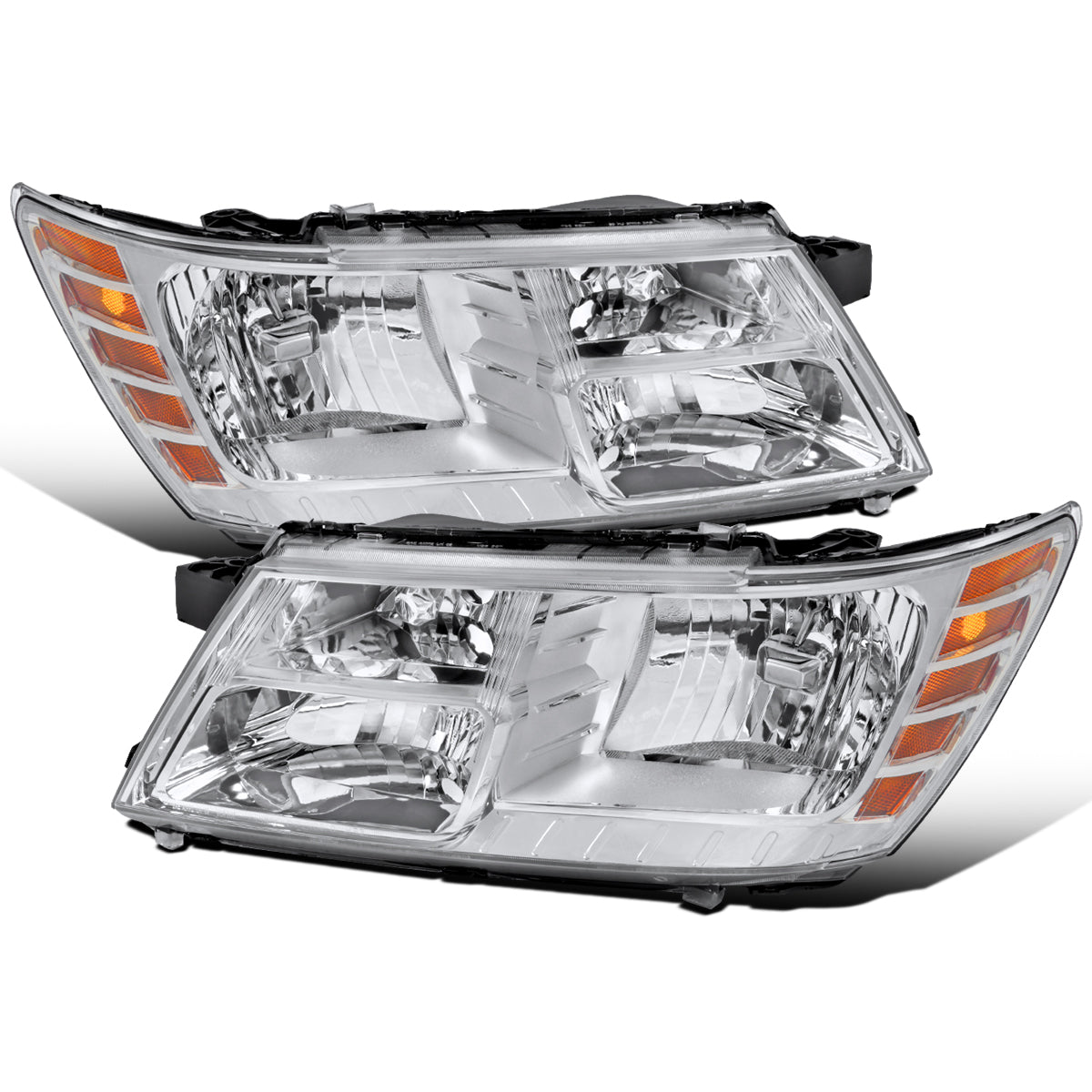2009-2020 Dodge Journey   Replacement Headlights Assembly Pair | Chrome