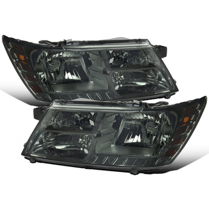 Ronnin - Faros delanteros de repuesto de fábrica para Dodge Journey 2009-2020 | Par | Ahumado