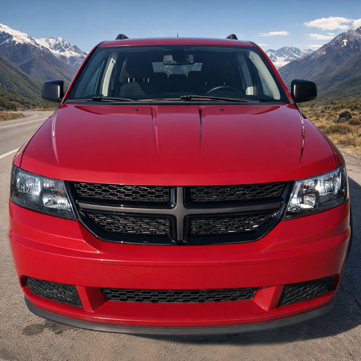 Ronnin - Compatible con Dodge Journey 2009-2020 | Par de ensamblaje de faros delanteros de repuesto | Negro