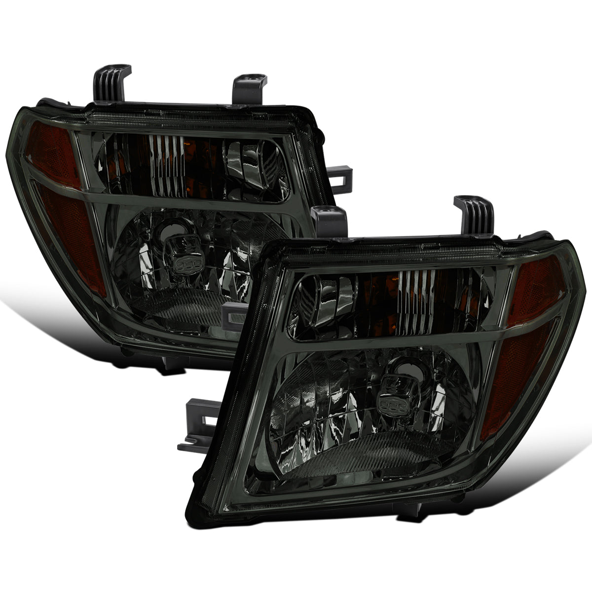 Ronnin - Se adapta a los faros delanteros de repuesto de fábrica para Nissan Pathfinder Frontier 2005-2008, par | Ahumado